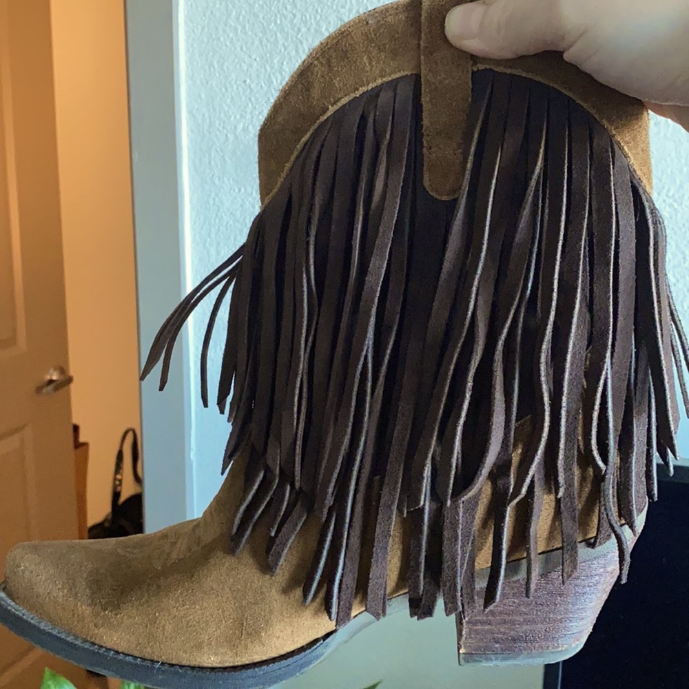 Ariat fringe boots